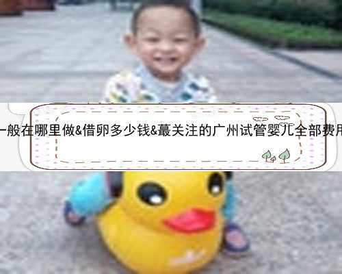 供卵试管一般在哪里做&借卵多少钱&蕞关注的广州试管婴儿全部费用是多少？
